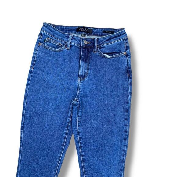 Judy Blue Skinny Fit High-Rise Stretch Denim Jeans Size 5/27 Classic Blue Wash - Picture 6 of 10